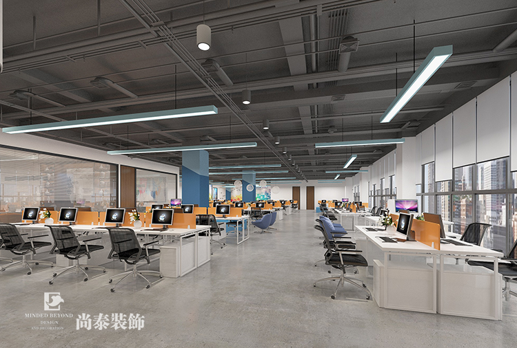  深圳市南山深圳灣生態(tài)園太平洋電信集團辦公室裝修設計