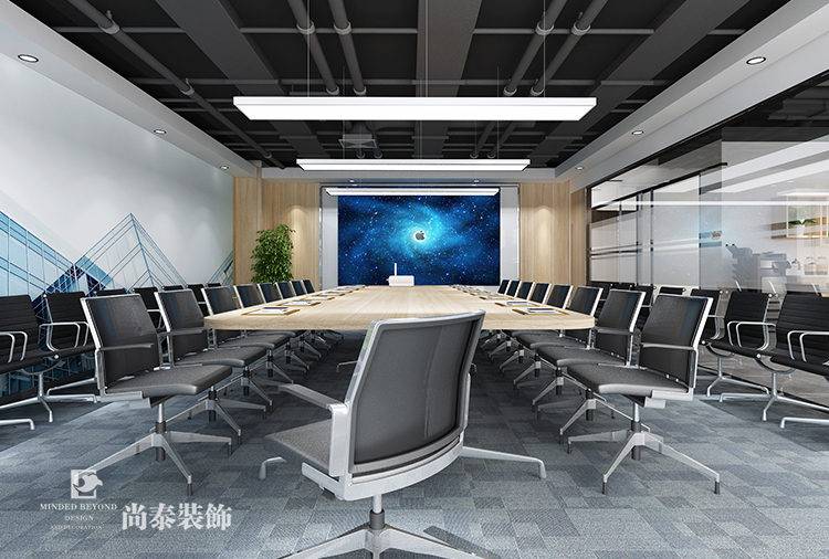  深圳市南山深圳灣生態(tài)園太平洋電信集團辦公室裝修設計