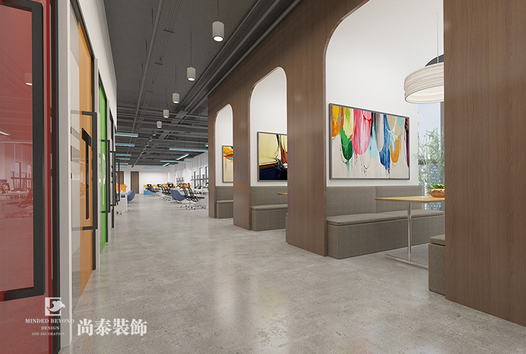  深圳市南山深圳灣生態(tài)園太平洋電信集團辦公室裝修設計