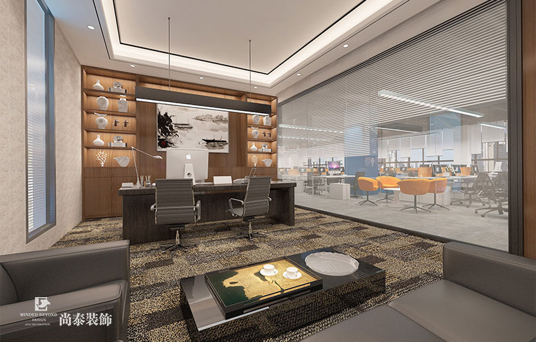  深圳市南山深圳灣生態(tài)園太平洋電信集團辦公室裝修設計