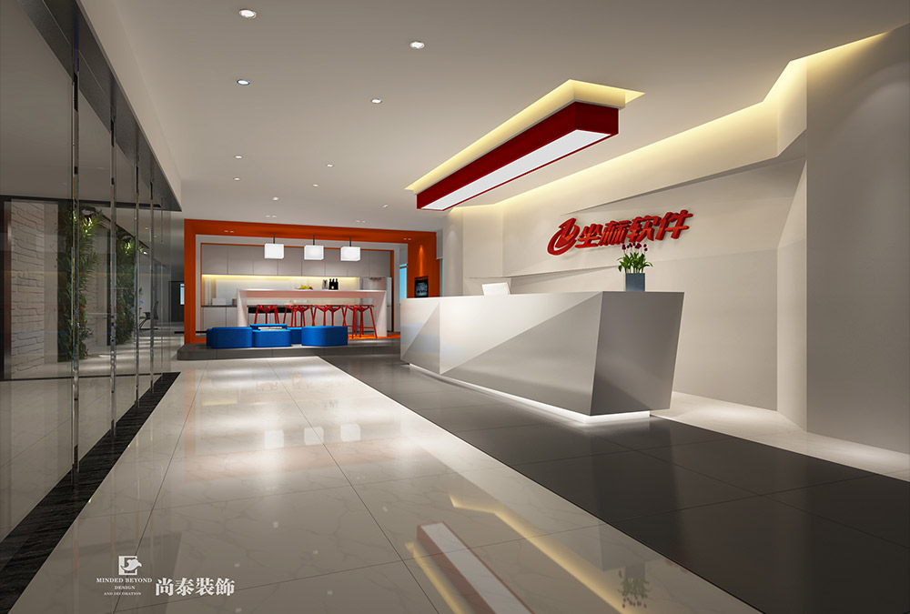 深圳福田國(guó)際文化大廈互聯(lián)網(wǎng)科技辦公室設(shè)計(jì)效果圖 