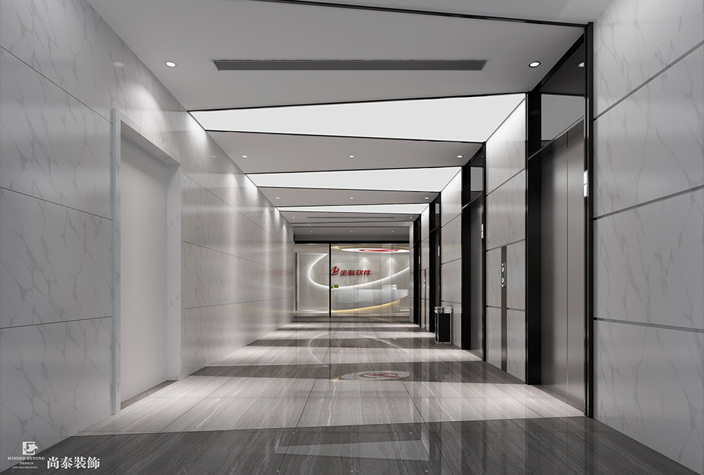 深圳福田國(guó)際文化大廈互聯(lián)網(wǎng)科技辦公室設(shè)計(jì)效果圖 