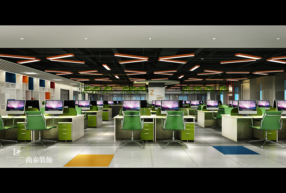 深圳福田國(guó)際文化大廈互聯(lián)網(wǎng)科技辦公室設(shè)計(jì)效果圖 