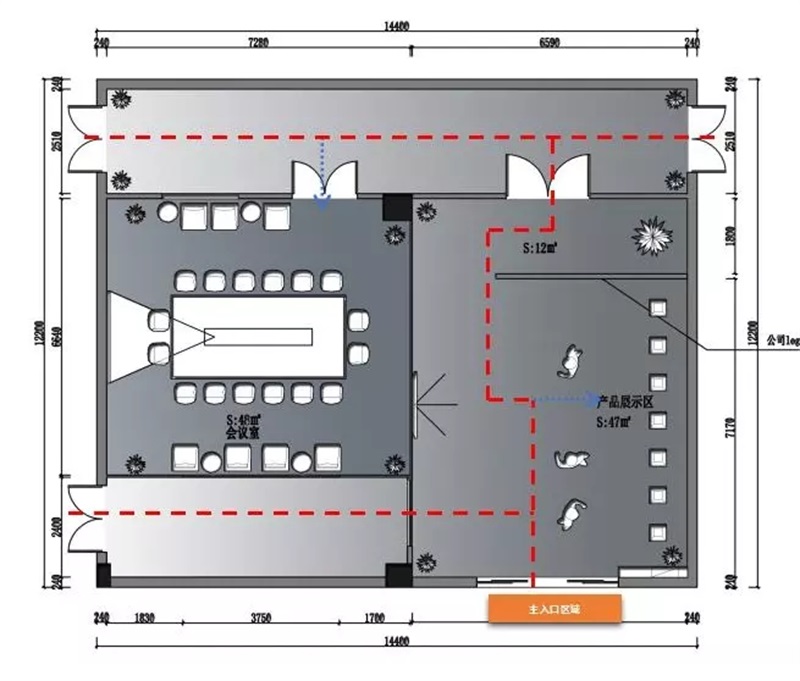 辦公室裝修設(shè)計動線