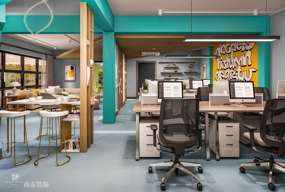 廣州白云電子商務公司辦公室裝修設計 