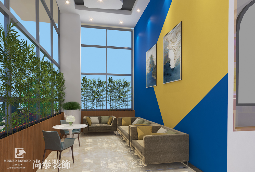 深圳龍華觀(guān)瀾嘉泉科技大廈檢測(cè)公司辦公室裝修設(shè)計(jì) 