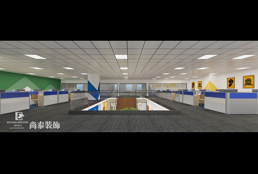 深圳龍華觀(guān)瀾嘉泉科技大廈檢測(cè)公司辦公室裝修設(shè)計(jì) 