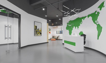 科技感十足的辦公空間裝修設計，應該是這樣的。