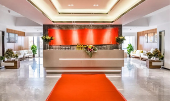 醫(yī)療公司辦公室裝修實景圖，新中式意境的多元文化