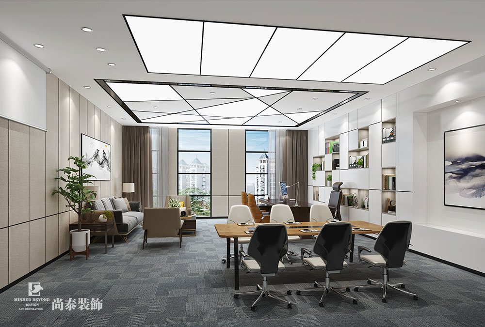 深圳龍華觀(guān)瀾銀星智界新材料公司辦公室裝修設(shè)計(jì) 