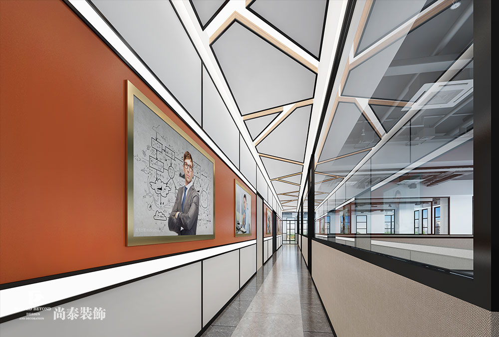 深圳龍華觀(guān)瀾銀星智界新材料公司辦公室裝修設(shè)計(jì) 