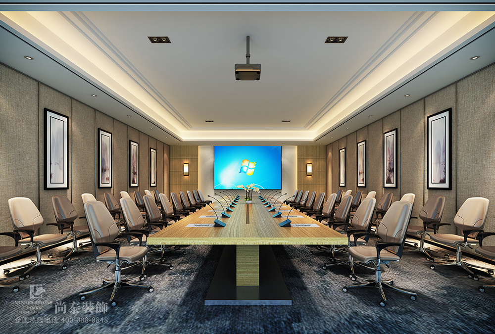 深圳寶安智能手機科技公司辦公空間裝修設(shè)計