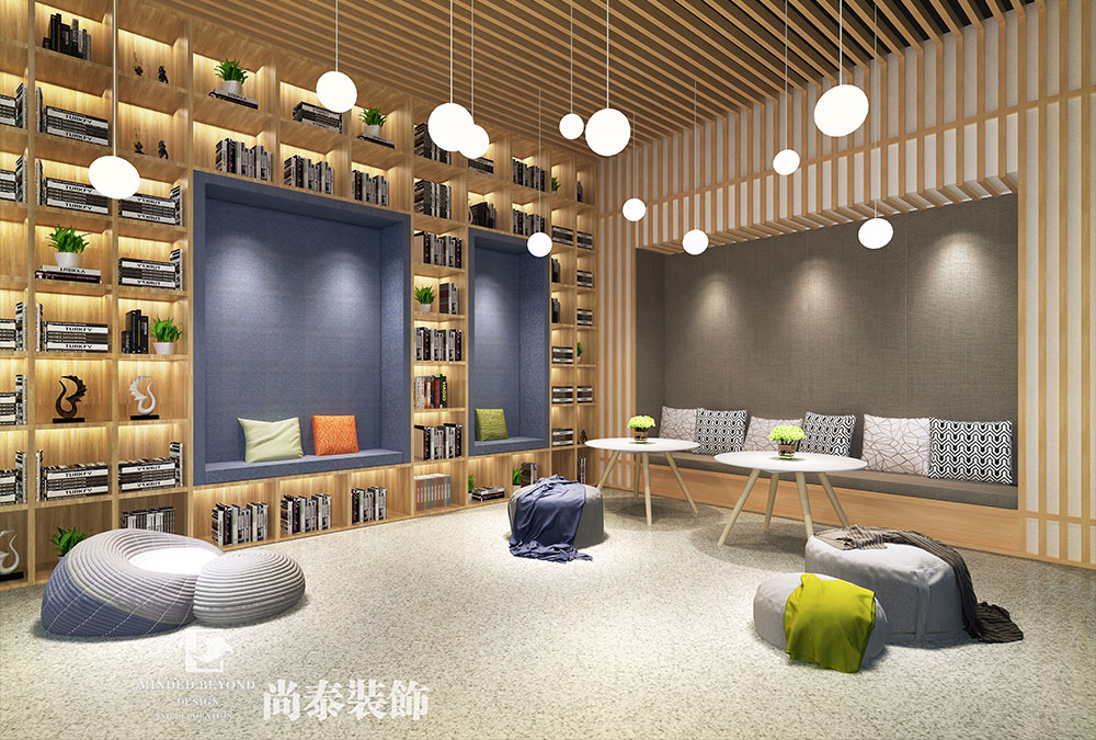 深圳前?；鹦℃?zhèn)金融科技公司辦公室設(shè)計效果圖 