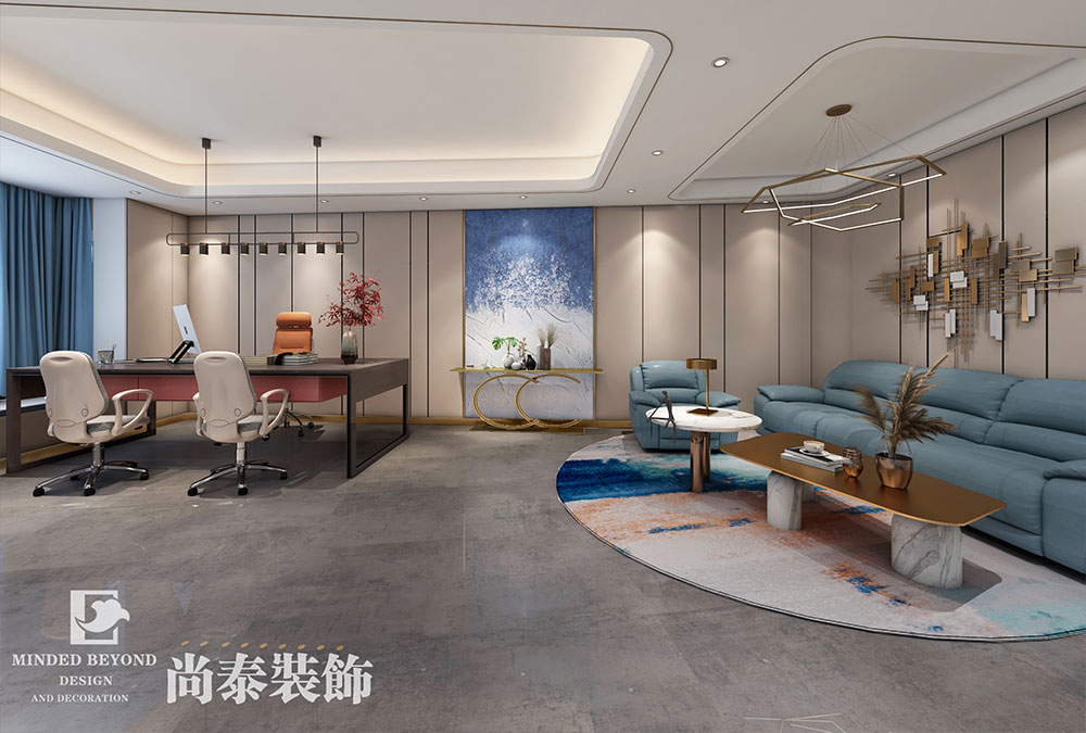 總經(jīng)理辦公室翻新裝修設(shè)計效果圖