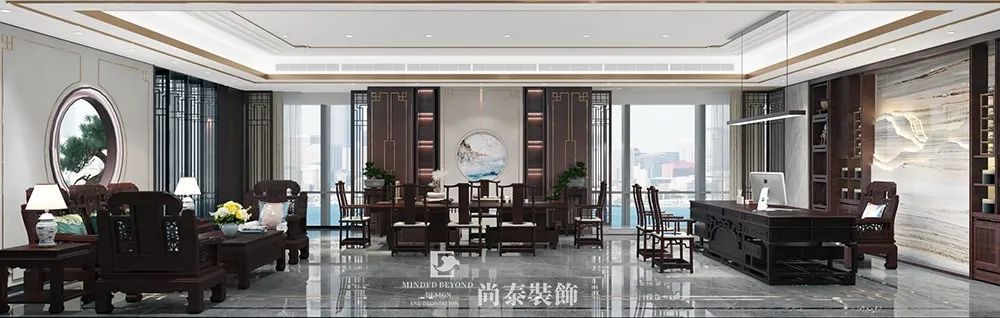 化妝品公司董事長(zhǎng)辦公室裝修效果圖