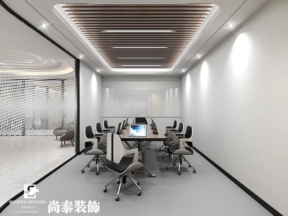 電子科技公司辦公室會(huì)議室裝修實(shí)景圖