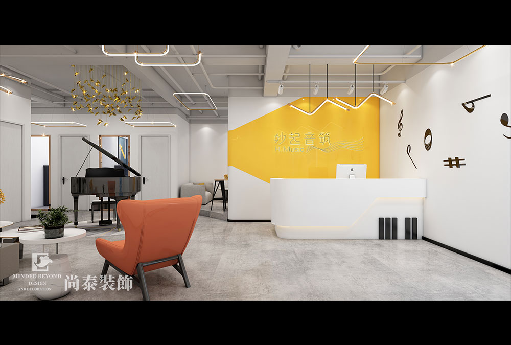 鋼琴培訓(xùn)機(jī)構(gòu),教育機(jī)構(gòu)裝修設(shè)計