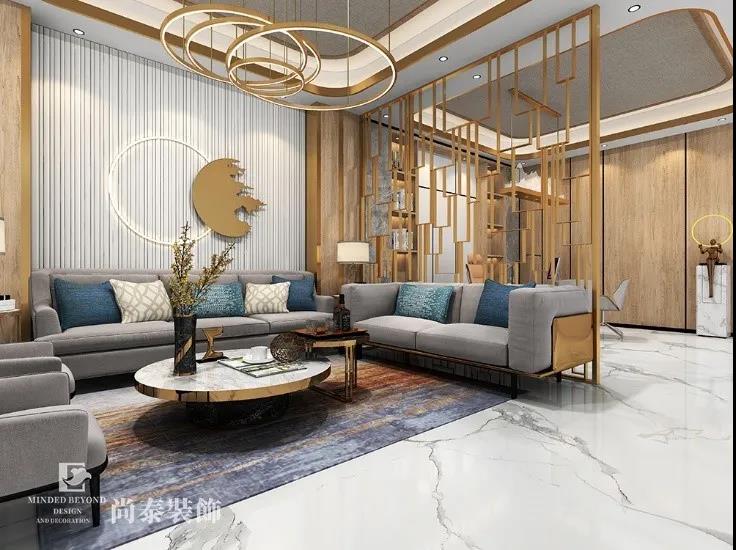 科技公司現(xiàn)代奢侈風(fēng)格辦公室裝修效果圖