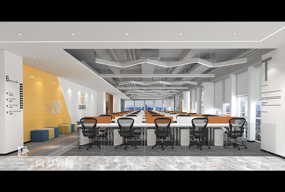 深圳龍崗寶能智創(chuàng)谷新供應鏈管理公司辦公室裝修設計