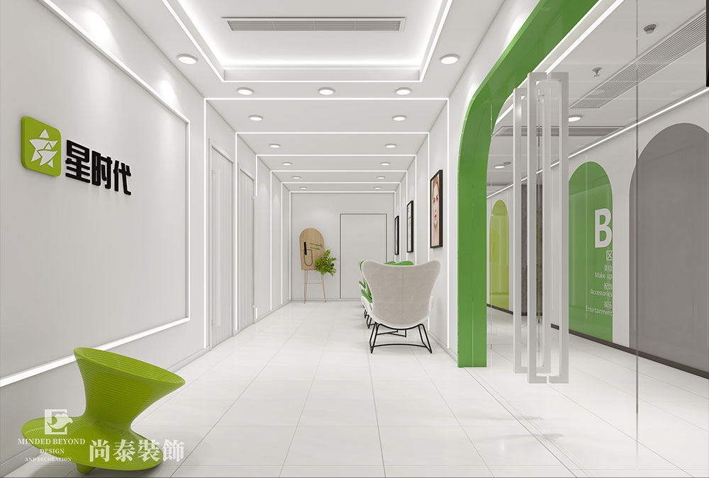 深圳南山華僑城汽車(chē)管理公司辦公室直播間裝修設(shè)計(jì) 