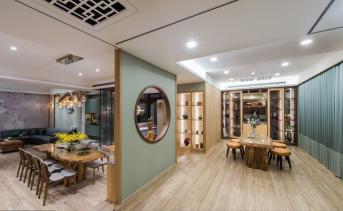 辦公室裝修效果圖:新古典與人文禪風(fēng)的極致混搭，譜寫人文與自然的創(chuàng)造力