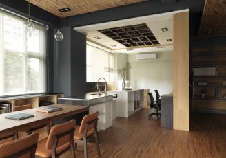 深圳辦公室裝效果圖：摩登工業(yè)感 Designer Office，演繹現(xiàn)代創(chuàng)新設(shè)計(jì)意念