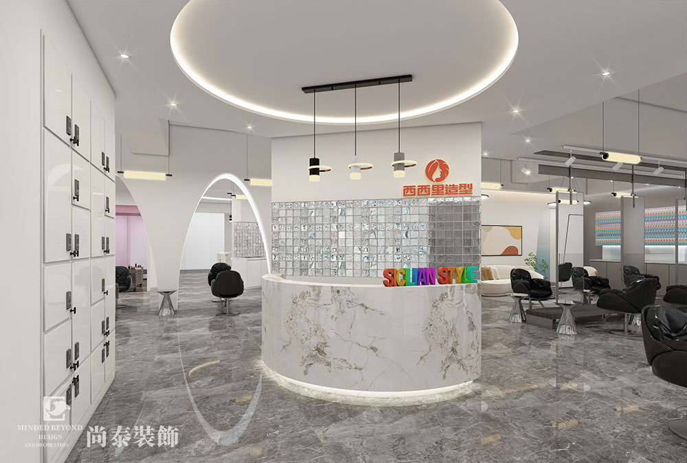 美發(fā)店設計,理發(fā)店設計,店面設計