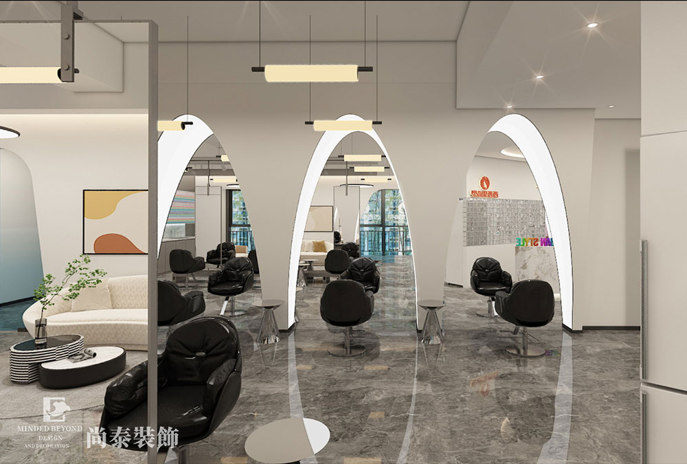 美發(fā)店設計,理發(fā)店設計,店面設計