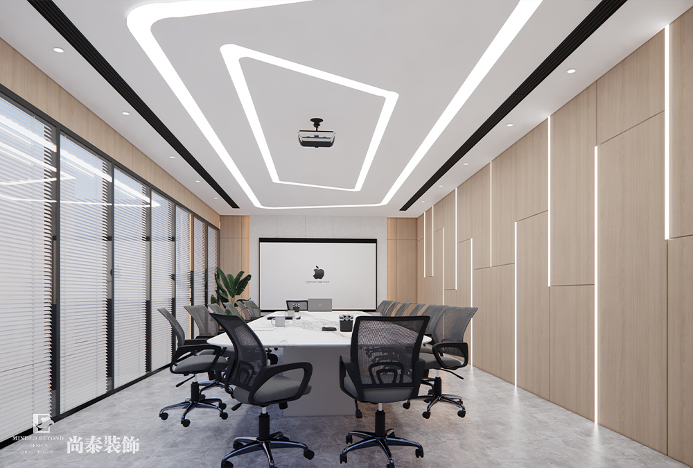 共享辦公室設(shè)計：惠州2000平米辦公樓共享辦公室裝修設(shè)計案例