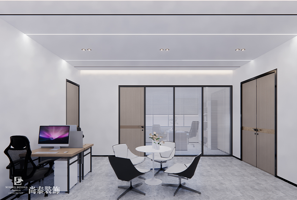 共享辦公室設(shè)計：惠州2000平米辦公樓共享辦公室裝修設(shè)計案例