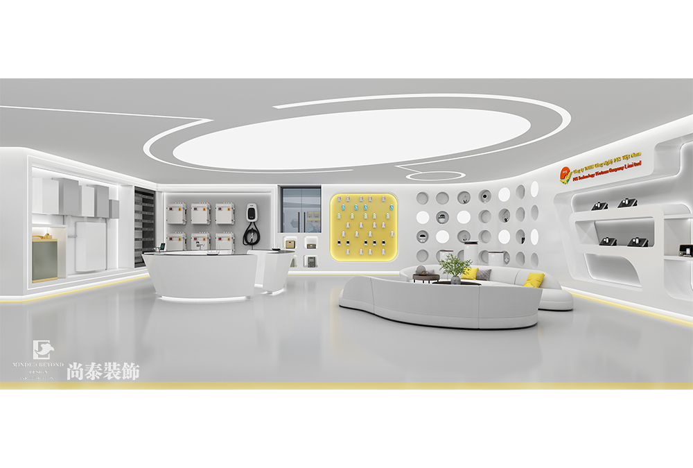 科技展廳設(shè)計：200平米現(xiàn)代科技風(fēng)展廳裝修設(shè)計案例