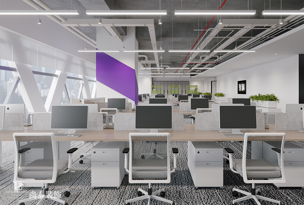辦公室裝修設(shè)計(jì)：1200平米智能科技公司深圳寫字樓辦公室裝修設(shè)計(jì)案例
