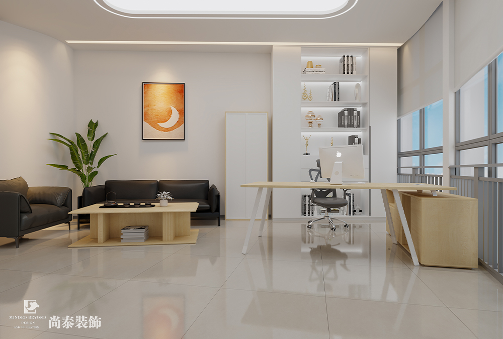 辦公室設(shè)計(jì)：深圳汽車用品公司萬(wàn)融大廈700平米辦公室裝修設(shè)計(jì)案例