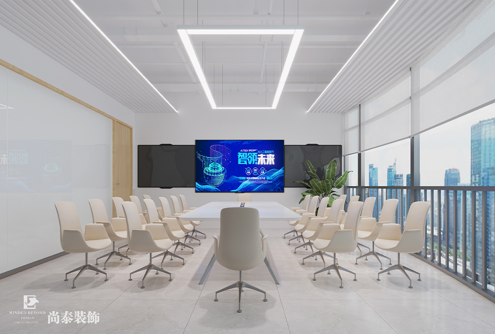 辦公室設(shè)計(jì)：深圳汽車用品公司萬(wàn)融大廈700平米辦公室裝修設(shè)計(jì)案例