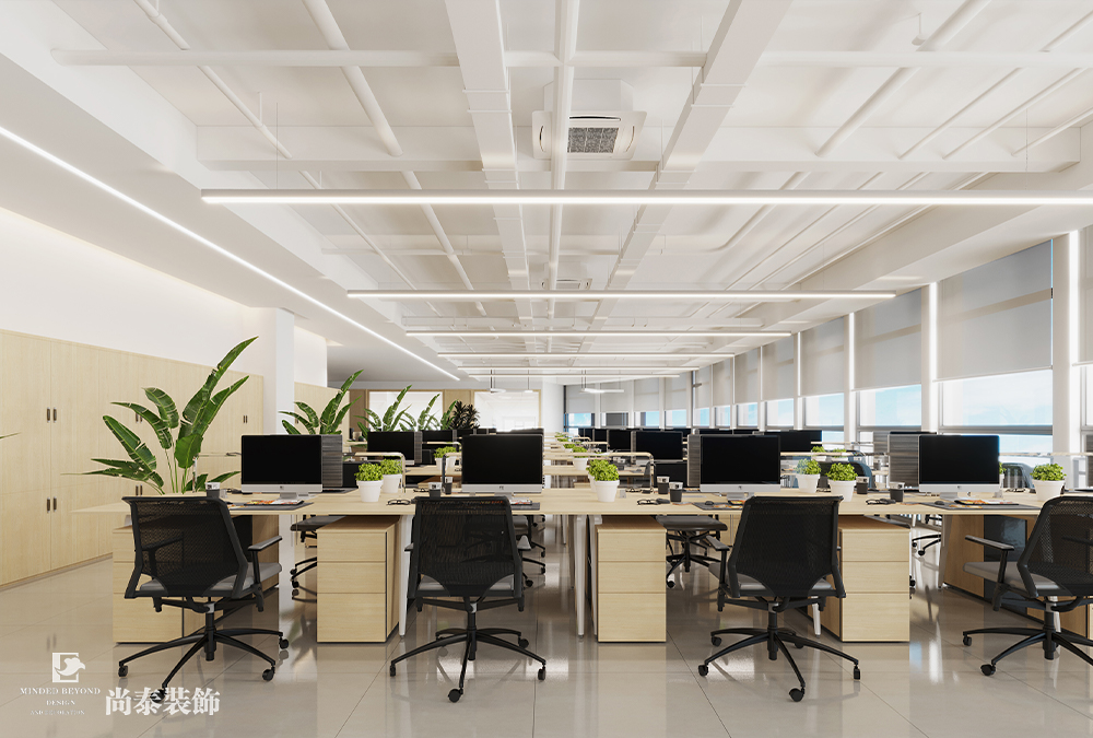 辦公室設(shè)計(jì)：深圳汽車用品公司萬(wàn)融大廈700平米辦公室裝修設(shè)計(jì)案例