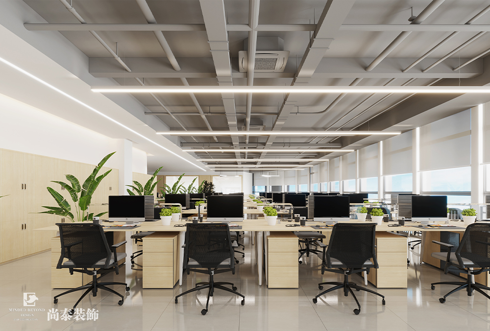 辦公室設(shè)計(jì)：深圳汽車用品公司萬(wàn)融大廈700平米辦公室裝修設(shè)計(jì)案例
