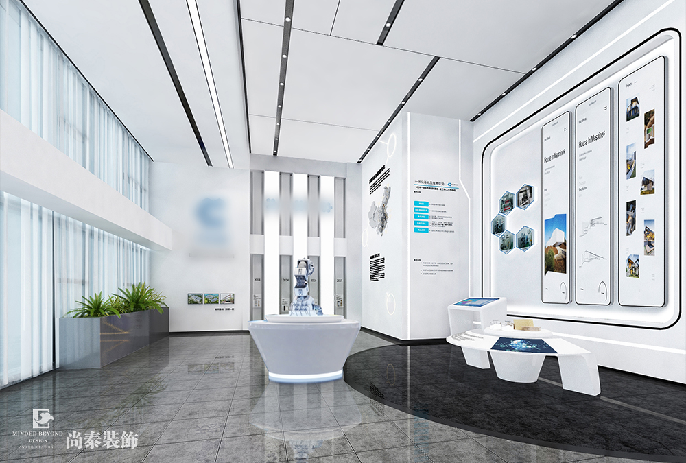 廠房辦公室設計：深圳龍崗2000平米新材料公司辦公樓裝修設計案例