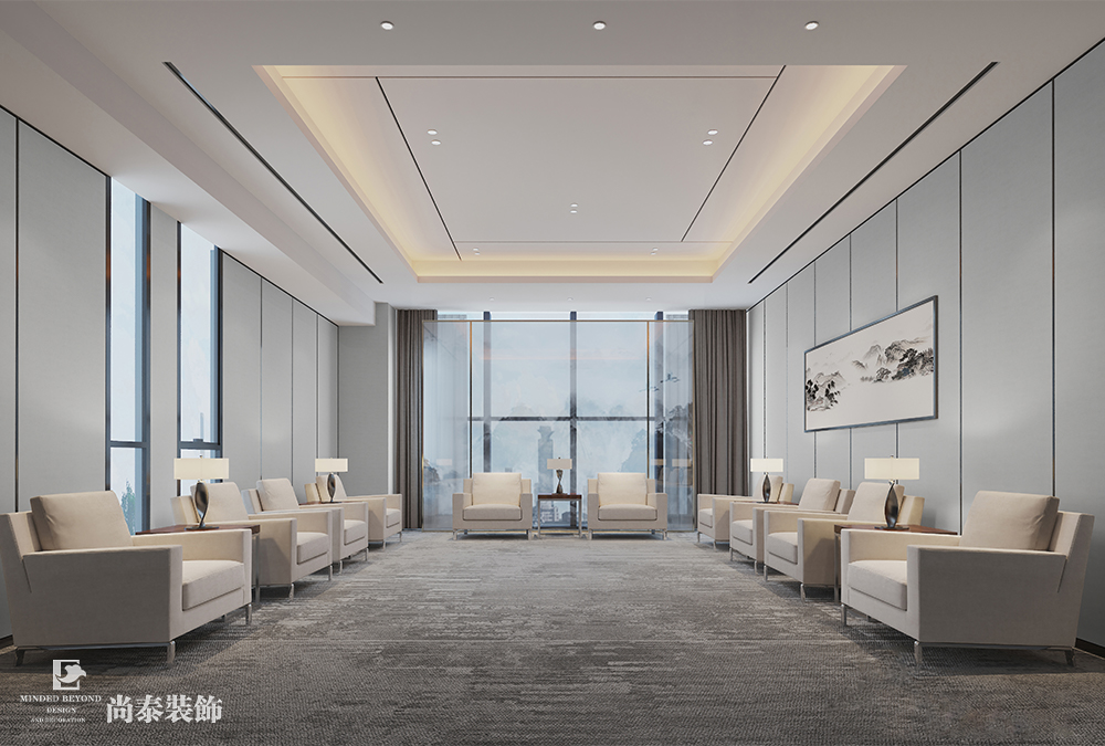 廠房辦公室設計：深圳龍崗2000平米新材料公司辦公樓裝修設計案例