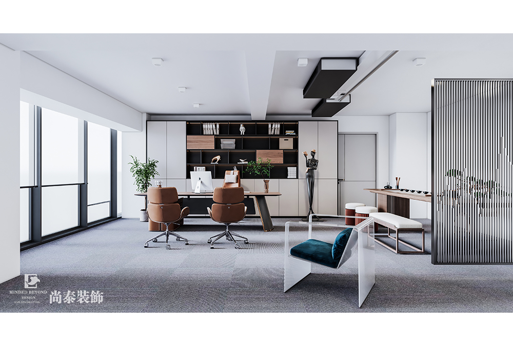 廠房辦公室設計：深圳龍崗2000平米新材料公司辦公樓裝修設計案例