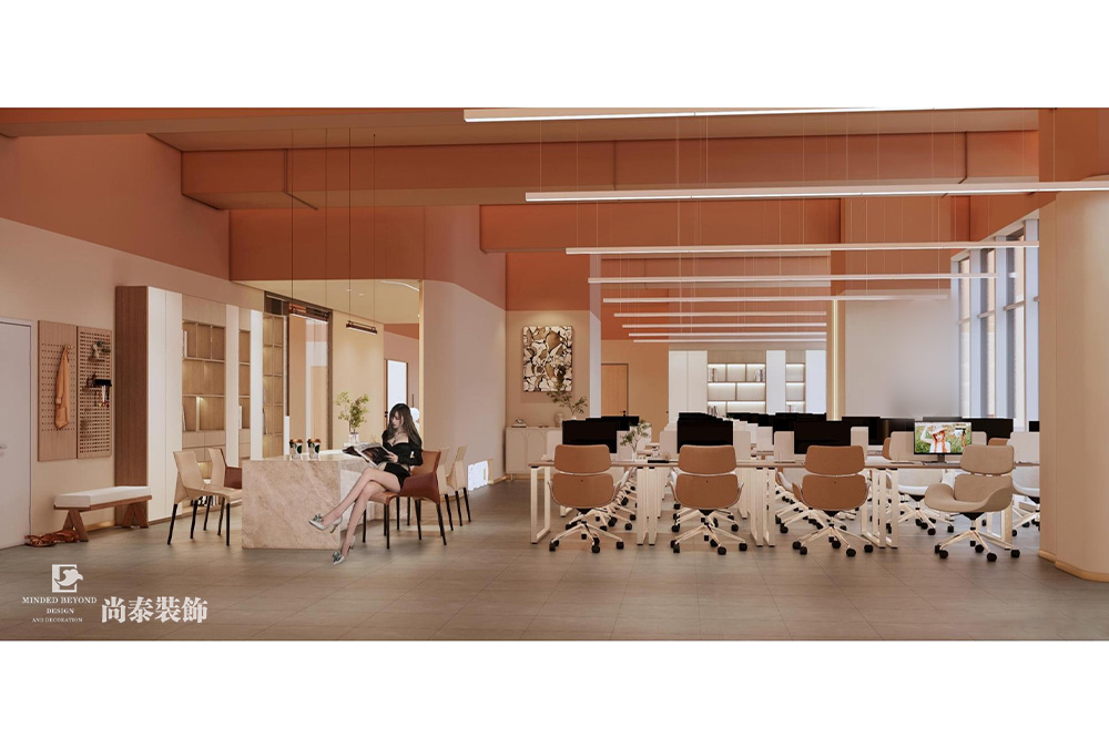 深圳龍崗仁恒夢公園寫字樓1200平米辦公室裝修設(shè)計案例