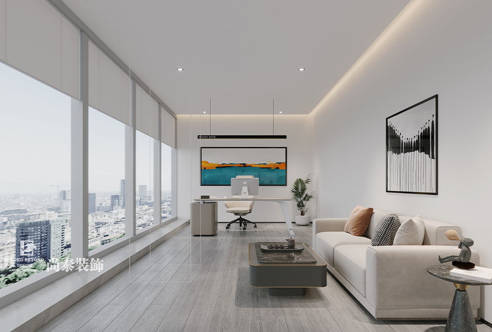 深圳龍崗萬匯大廈150平米醫(yī)療器械公司辦公室裝修設(shè)計(jì)