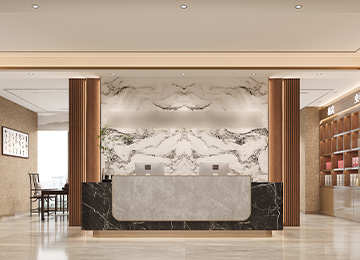 深圳龍華樂創(chuàng)薈大廈300平米新材料公司辦公室裝修設(shè)計(jì)