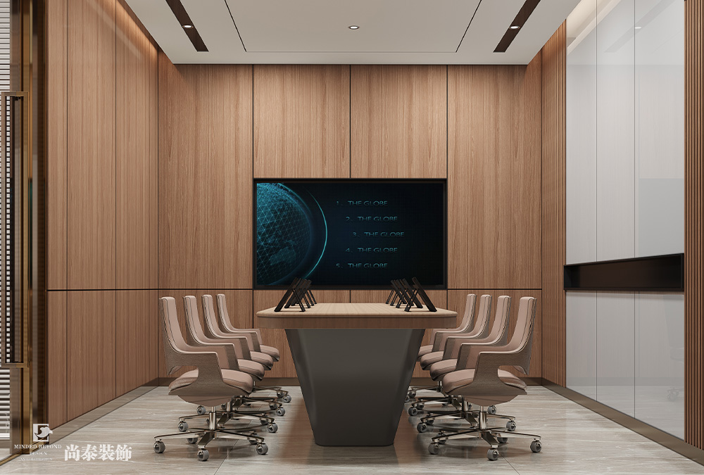 深圳龍華樂創(chuàng)薈大廈300平米新材料公司辦公室裝修設(shè)計