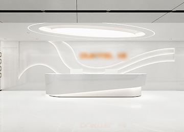 深圳龍華鴻榮源天俊寫字樓1400平米智能科技公司辦公室裝修設(shè)計