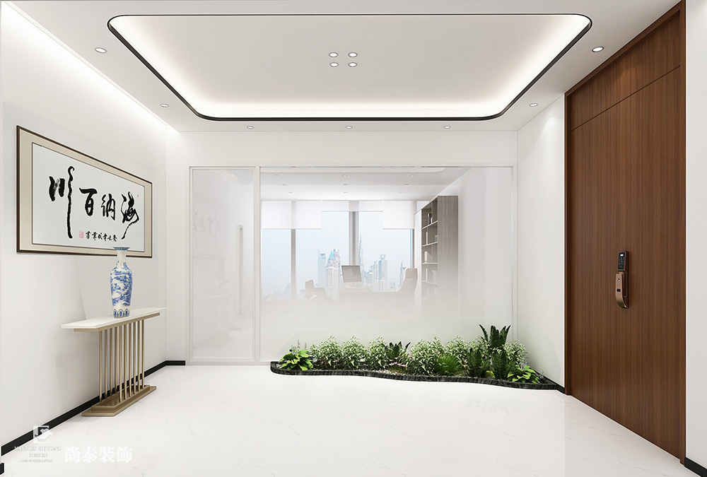 深圳龍華鴻榮源天俊寫字樓1400平米智能科技公司辦公室裝修設(shè)計(jì)