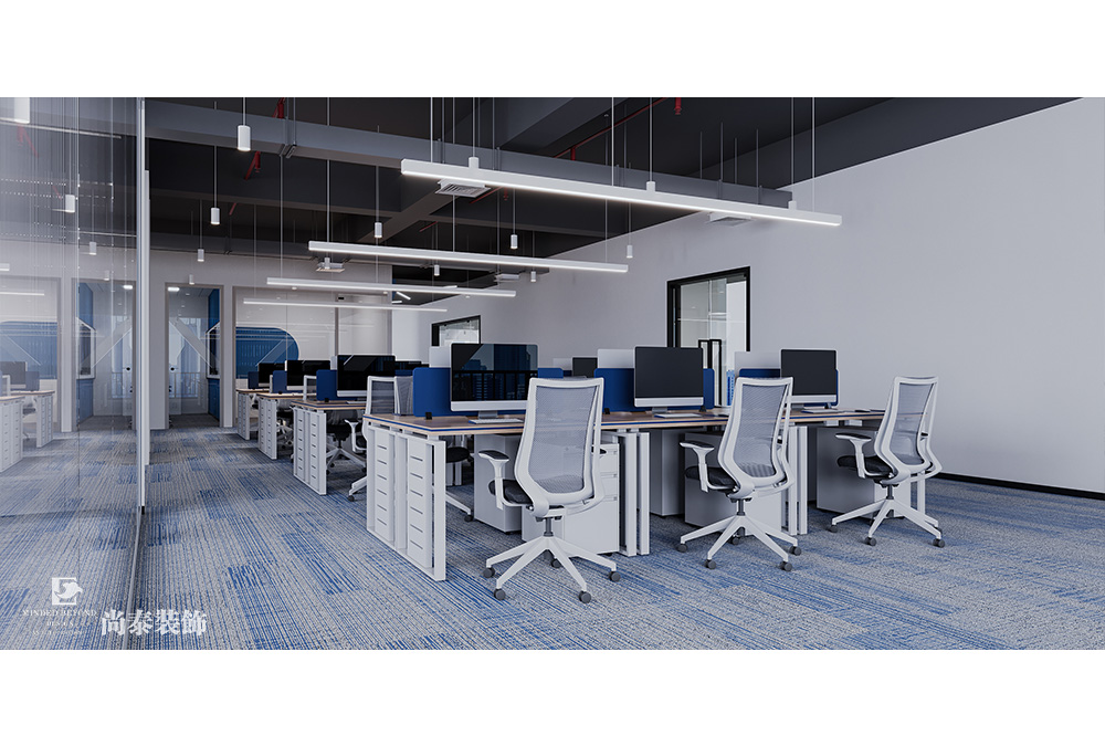 深圳龍華華南數(shù)字谷寫字樓500平米科技公司辦公室裝修設(shè)計(jì)