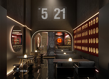 深圳龍華120平米小酒館酒吧裝修設(shè)計(jì)效果圖案例