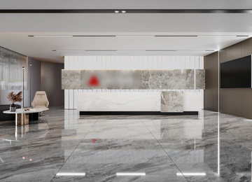 深圳羅湖金田大廈寫字樓600平米電梯公司辦公室翻新裝修設(shè)計