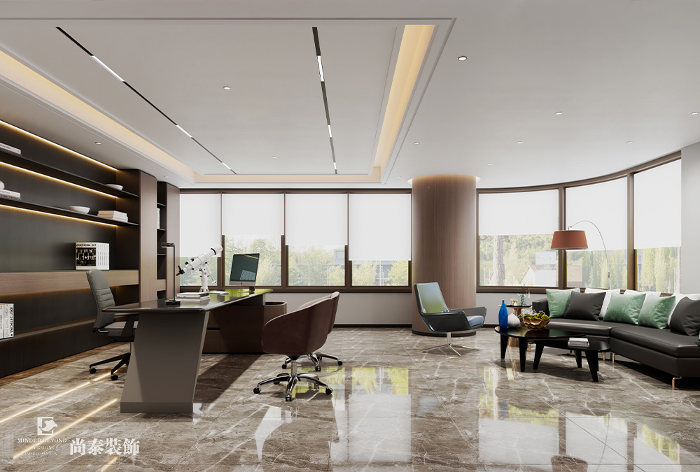 深圳羅湖金田大廈寫字樓600平米電梯公司辦公室翻新裝修設計