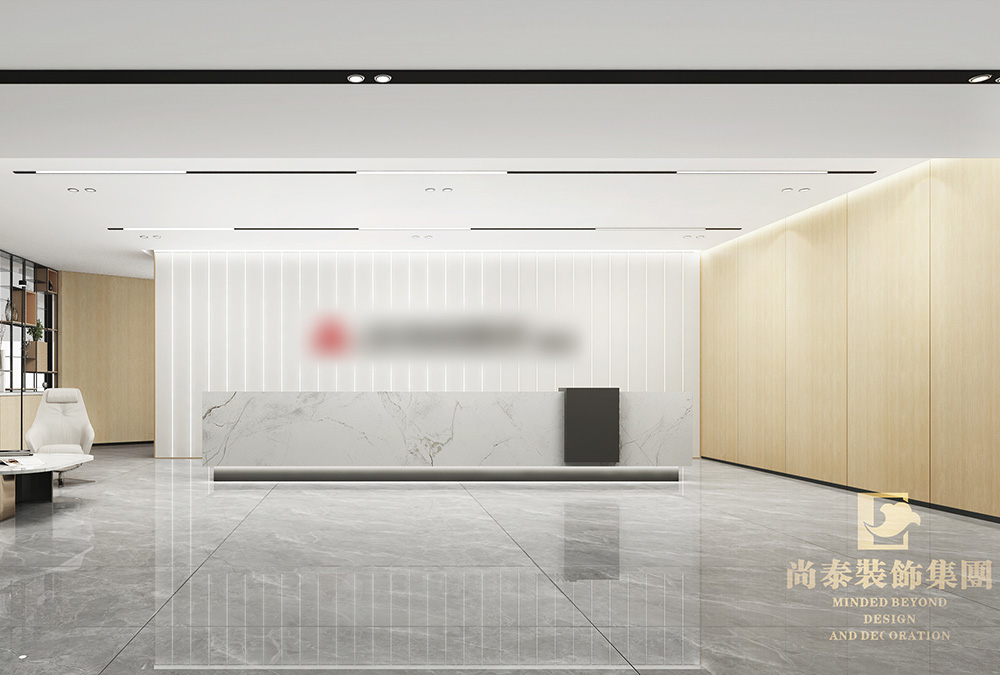 深圳羅湖金田大廈寫字樓600平米電梯公司辦公室翻新裝修設計